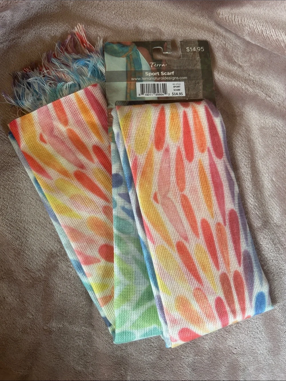 Terra Natural Designs Handmade Sport Scarf NWT
